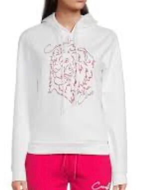 Cavalli Class White sweatshirt with logo XL